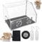 IINCOOY Pilzzuchtzelt Set Pilzzuchtzelt Pilzzucht Stillluftbox Tragbar Faltbar PVC Pilzbehälter Set