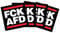 ab 30 bis 500 Stück FCK NZS Sticker Classic 7,4cm x 7,4cm (50x FCK AFD)