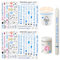 6 PCS Kerzentattoos Kommunion(200+ Muster) Kerzentattoo Wasserschiebefolie Kerzenfolie Kerzenaufkleber Kerzen Tattoo Kommunion DIY Geschenk Kerzenaufkleber candle