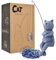 Cat Statue Garden Ornaments Outdoor - Funny Cat Fishing Garden Statues Decor Garden Gifts for Pond/Balcony Gray,25cm