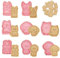 WishesMar Cortador de Galletas Kit 8 Piezas 3D Forma de Perros Moldes para Hornear Reposteria Bricolaje Pastelería Decoración Festiva