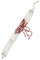 Frauen-Halsketten Tropfende Blut-Imitationsperlen, Halloween-Party-Halskette, Party-Kostüm, Gothic-Stil, blutbefleckte Perlen, kreative Halloween-Blutstropfen, Schmuck Rohlinge Anhänger (A, One Size)