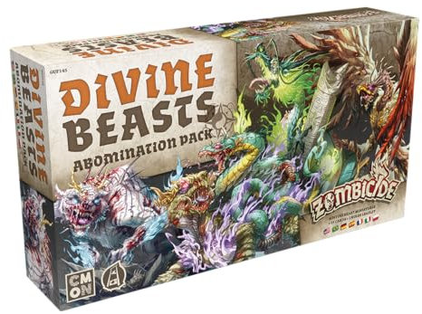CMON, Zombicide : White Death - Divine Beasts Extension Jeu de connaisseurs Dungeon Crawler 1-6 Joueurs à partir de 14 Ans et Plus 60 Minutes Allemand Multilingue
