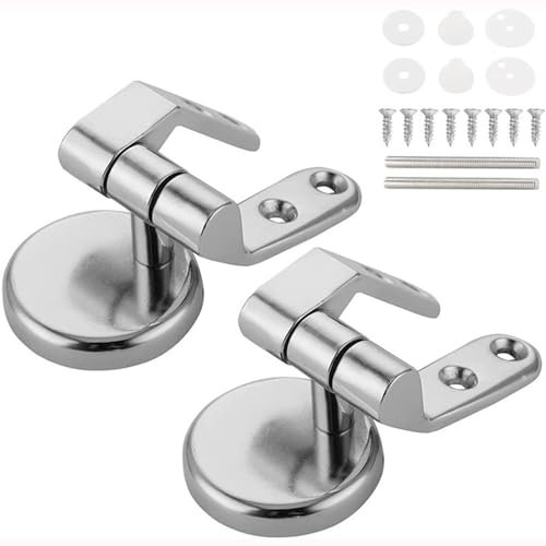 Ersatz-Toilettensitz für Wohnmobil, WC-Sitzscharniere mit sanftem Verschluss, verstellbare Scharnierbolzen für Toilettensitz, Metallscharniere – Ersatzteile aus
