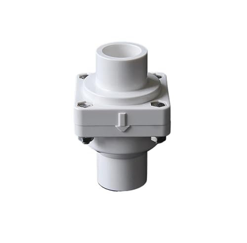 Clapet anti-retour à clapet UPVC blanc/gris 25~110 mm for tuyau de vidange, pompe à eau, anti-reflux, anti-odeur, connecteur de clapet anti-retour, raccords d'irrigation de jardin(White,Inner Dia.40mm