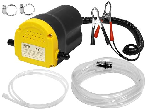 VViViD Oil Extractor Pump, 12V, 60W, Easy Oil Change or Scavenge from Car, Truck, Motorbike, Boat, RV, Lawnmower, etc.