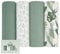 Yoofoss 4er Pack Baby Pucktuch 120x120 cm Mullwindeln aus Baumwolle und Bambus Wickeltuch Swaddle Decke Tücher als Babydecke Puckdecke Mulltücher Badetuch Wickeldecke