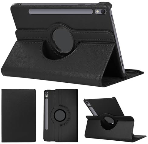 SWEIMEN Giratoria Funda para Samsung Galaxy Tab S9 Tableta, Giratoria 360 Grados Cover, Función Soporte Case