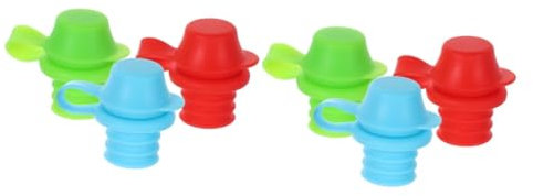 SHOWERORO 6 Stück Silikon Flaschendeckel Mundmilchflaschenaufsätze Ausgießer Deckel Wasserflaschen Auslauf Adapter Flaschenaufsatz Auslauf Adapter Wasserflaschenaufsätze Für Kinder
