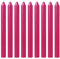 Tezraftaar® 25 x Tapered Dinner Candles 190mm Pink Unscented Paraffin Wax Long Burning Candle for Restaurants Dining Christmas Parties