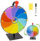 DASIAUTOEM Glücksrad zum Drehen, Drehbares Preisrad, 10 Slots Glücksrad Spielzeug mit Trocken Abwischbarem Marker und Radiergummi, Rad mit Chromatisch, Roulette Spinner des Glücks für Messen, Karneval