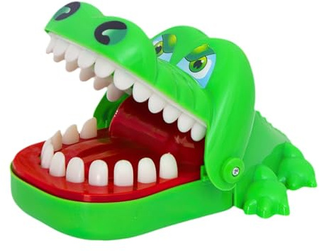 Falafoty Krokodilzähne Spielzeug für Kinder Krokodil Zahnarzt Spiels, Krokodil beißendes Finger Zahnarzt Spiel Kinder Action Geschicklichkeit Spiel Spielzeug, für Familienspiel, Partyspiel, Geschenk