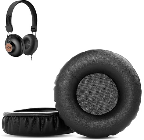 Positive Vibration 2 Earpads,HAIZEEN Earpads Compatible with House of Marley Positive Vibration 2 Headphones Ear pads Replacement Cushion (Protein Leather/Memory Foam)