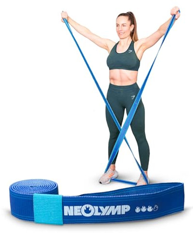 NEOLYMP Stoff Gymnastikband mit Verstellschnalle - langlebige & waschbare Resistance Bands - umweltfreundliche Fitnessbänder (normal)