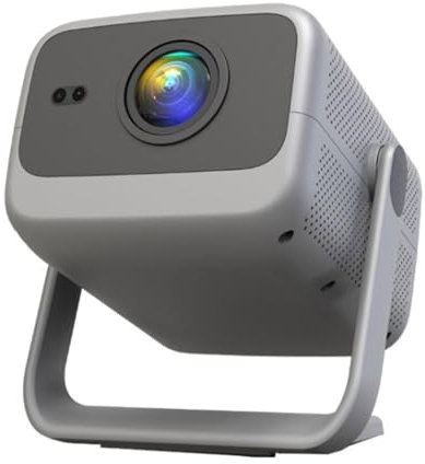 [Buit-in Apps & Auto Focus & Auto Keystone] Mini Projector 20000 Lumen Native 1080P Full HD Support 4K, WiFi 6 & Bluetooth, Auto Keystone & Focus, Home Cinema Projector for Laptop, PC, Smartphone