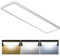 Bowfar LED Deckenleuchte, Leuchten Deckenlampe Rechteckig mit Fernbedienung Dimmbar 3000K-6500K, LED Panel Ultra Flach 4000LM 40W mit Backlight für Wohnzimmer Schlafzimmer Büro, 80 * 25 * 3.3cm-Weiß