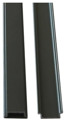 HORI® Rhombus-Style Nutleiste | WPC Sichtschutz | Aluminium | Stecksystem | Zaun | Garten | Gartenzaun | Lamellenzaun | Windschutz | Zaunelemente I 190 cm
