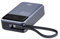 AMG-CT Power Bank EV200, 20000mAh, Ricarica rapida da 65 W, cavo di tipo C integrato, 3 porte USB, grigio