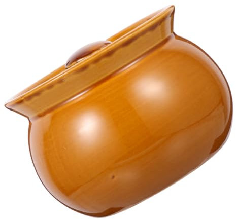 GLEAVI Ceramic Soup Pot Home Stewed Soup Container and Multi Functional Cooking Pot for Soups Yogurt and Puddings for Kitchen and Dining Decor