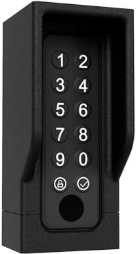 Cleverstation Wandhalterung - passend für SwitchBot Keypad Touch Wandbefestigung Fingerprint Türöffner Halter, Türschloss Smart Halterung (Schwarz)