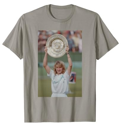 Tennisspieler Mit Meisterschaftspokal T-Shirt
