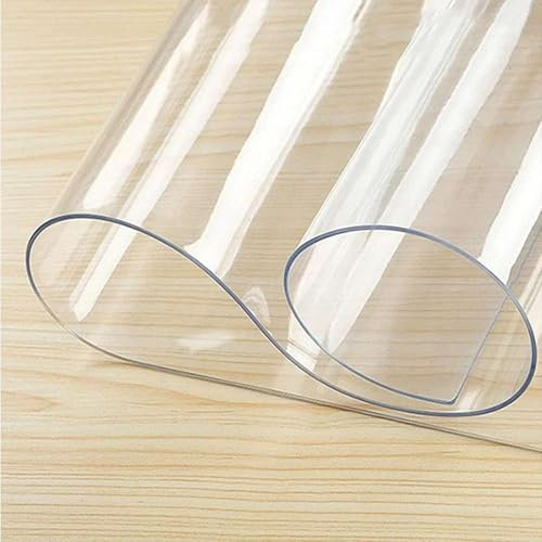 Tappetino trasparente per sedia da ufficio, spessore 1,5 mm, in PVC, antiscivolo, protezione per pavimenti, per piastrelle e moquette, 60 x 120 cm, rivestimento superficiale
