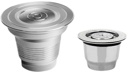 Wzxksoac Cápsula de Café Reutilizable y Rellenable para Cafetera LOR con Filtros de Acero Inoxidable LM8012