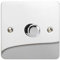Varilight 1-Gang 2-Way V-Pro Push On/Off Rotary LED Dimmer 1 x 0-120W Polished Chrome