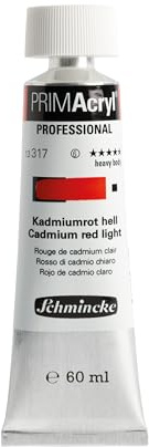 Schmincke PRIMAcryl Professional Kadmiumrot hell 60 ml Tube, 13 317 011