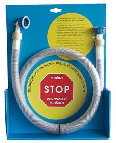 Conny Clever Aquastop 3350 Zulaufschlauch für Waschmaschine Siemens AEG und weiteren Fabrikaten passend Der Neue doppelwandige Schlauch verhindert Wasserschäden