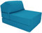 Gilda Fold Out Chair Z Bed, folding occasional single bed Clean coated Polyester fabric thats water/stain resistant, with bounce back fibre blocks. Indoor/outdoor use for a small adult or kids AQUA