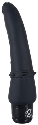You2Toys Vibra Lotus Black Vibrator - softer Analvibrator für sie und ihn, Stimulator mit 7 Vibrationsstufen, Massagestab für Anfänger und Profis, schwarz