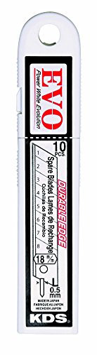 KDS LB-10 EVO Ersatzklingenbox Evolution mit 18 mm Abbrechklingen (10 Stück)