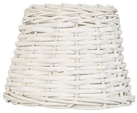 Clayre & Eef 6LAK0258W Lampenschirm Ø 20 * 15 cm / E27
