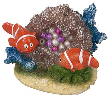 Europet Bernina Aqua Della, Dekoration für Aquarium, Blau Telefonstand 13x12,5 x 24,5 cm, Ornament in Polyesterharz, ungiftiges und neutrales pH -Wert für frisches und gesalzenes Wasseraquarium,
