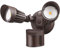 LEONLITE COB LED Security Light, Motion Sensor Flood Lights Outdoor, Aluminum, 3 Modes Motion Detector+Dusk to Dawn+Switch Control, 100-277V, Adjustable 2-Head, IP65, 5000K Daylight, ETL, Bronze