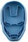Cuticuter Superheroes Iron Man Cookie Cutter, Blue, 8x7x1.5 cm