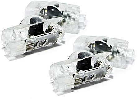 4 Stück Auto Door Projektor Lamp Gespenst Schatten Willkommen Light Kit Courtesy Logo für Camry/Highlander/4 Runner/Corolla (4 Stück)