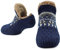 CityComfort Kuschelsocken Herren Flauschig Warme Hüttensocken Herren mit Noppen, Einheitsgröße (Blau)