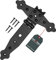 KOTARBAU® Kreuzgehänge Schwarz 150 mm Ladenband Scharnier Schwarz Band Platte Torbeschlag Holzverbindung Werfgehänge Pulverbeschichtet Türscharnier Aussen Tor Scharniere Torbänder