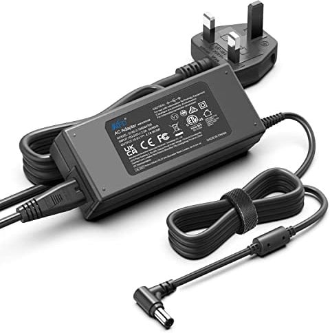 Sony Bravia TV Power Cable, KFD 19.5V 4.7A 90W AC DC Adapter for Sony KDL-40 KDL-42W KDL43 KDL32WE613 KDL-42W770b KDL-43w755c KDL-48W705 KDL-49wd751 A7819-KDY LED LCD 4k Monitor Power Cord Cable