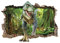 ufengke Wandtattoo Dinosaurier Wald Wandsticker Wandaufkleber 3D-Effekt Durchbruch für Zimmer