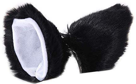 Aeromdale Anime Cosplay Metalllegierung Haarspangen Niedlichen Plüsch Fuchs Katzenohren Haarnadeln 2 Stücke Frauen Mädchen Snap Haarspangen Accessoire Geschenk für Freunde