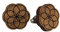 -Samen des Lebens- Ohrstecker Classic Holz Nuss