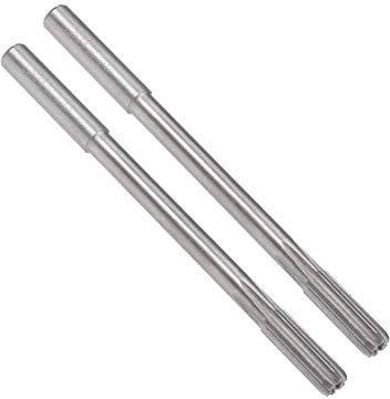 sourcing map 2St Spannreibahle HSS Kobalt M35 D4 6 Gerade Flöten Rundschaftfräser 5,4mm
