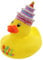MIK funshopping Badeente Quietscheente Badewannenspielzeug (Ente Happy Birthday 2)