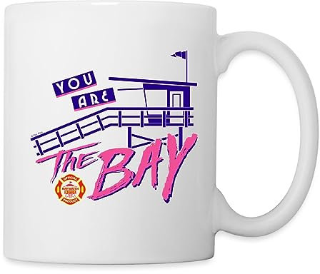 Spreadshirt Baywatch You Are The Bay Spruch Tasse, One size, Weiß