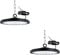 toobettp 300W LED UFO Industrielampe,30000LM LED Hallenstrahler IP65 Wasserdicht UFO Lampe 6500K Kaltweiß LED Werkstattlampe High Bay Licht für Fabriken, Flughafen, Patio, Restaurant, 2 Stücke