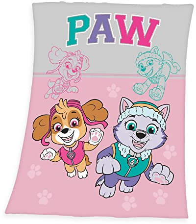Herding Fleecedecke Paw Patrol, 130 x 170 cm, 100% Polyester, Fleece