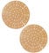 SPARES2GO Air Fryer Drawer Liners compatible with Ninja AF100UK AF160UK AF300UK AF400UK Non-Stick Round Perforated Mats (Brown, Pack of 2)